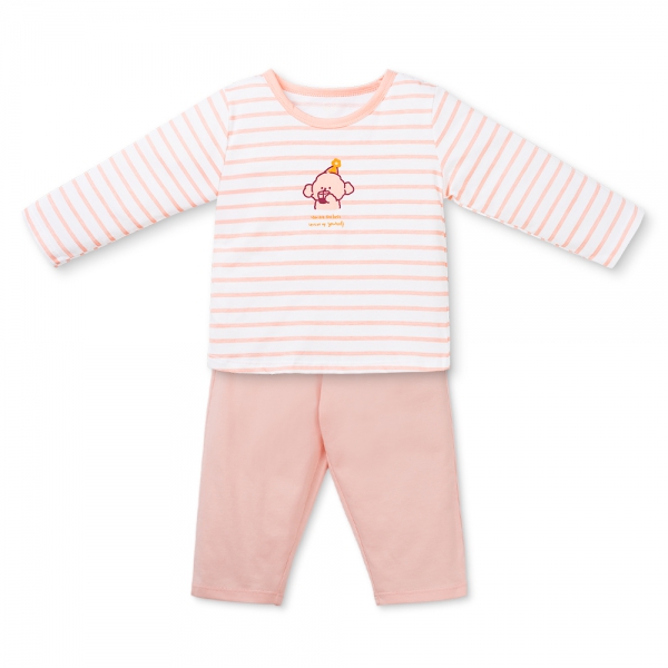 Bộ bé gái dài Animo Easy TX0925059 (2Y,Trắng-hồng,TT01)