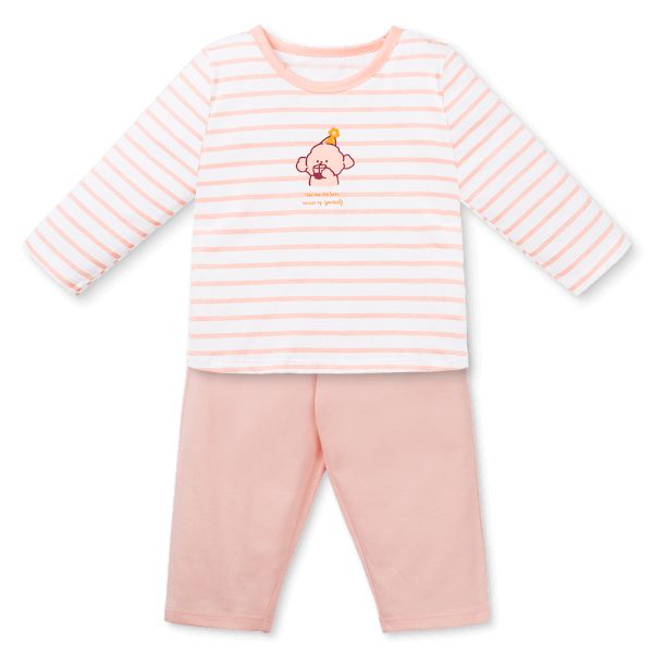 Bộ bé gái dài Animo Easy TX0925059 (2Y,Trắng-hồng,TT01)