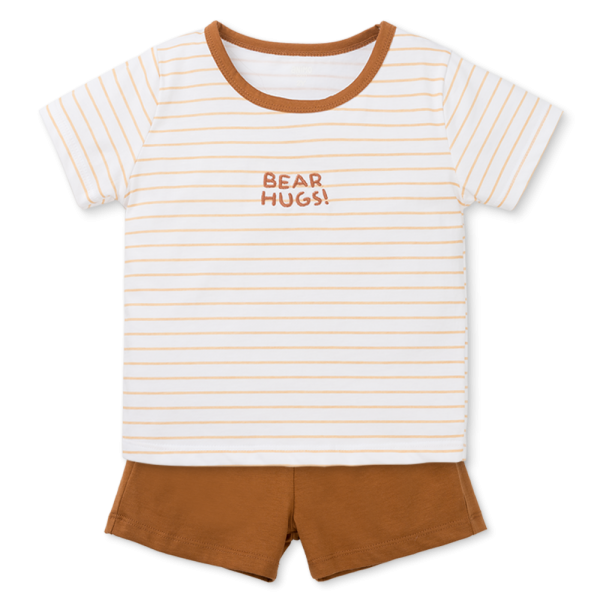 Bộ bé gái ngắn Animo Easy TX0925061 (2Y,Trắng-nâu,DD01)