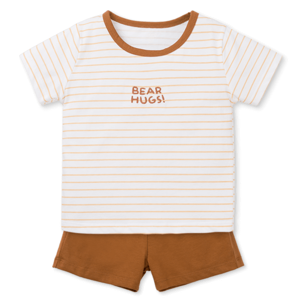 Bộ bé gái ngắn Animo Easy TX0925061 (2Y,Trắng-nâu,DD01)