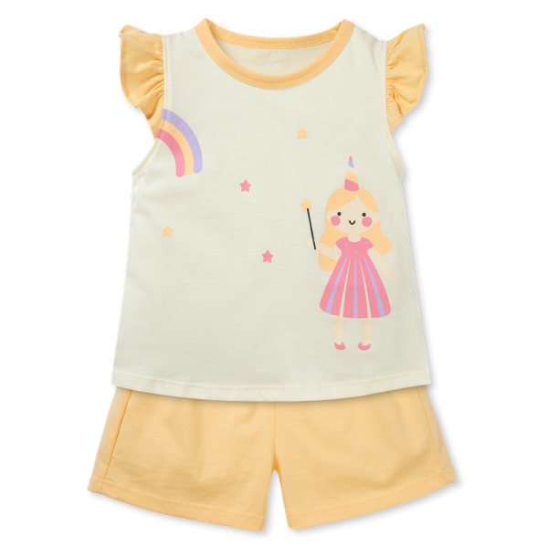 Bộ bé gái ngắn Animo Easy TX1025016 (2Y,Kem-vàng,TT02)