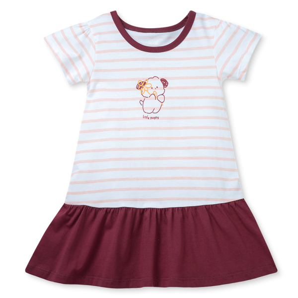 Đầm bé gái Animo Easy TX0925057 (2Y,Trắng-đô,TT02)