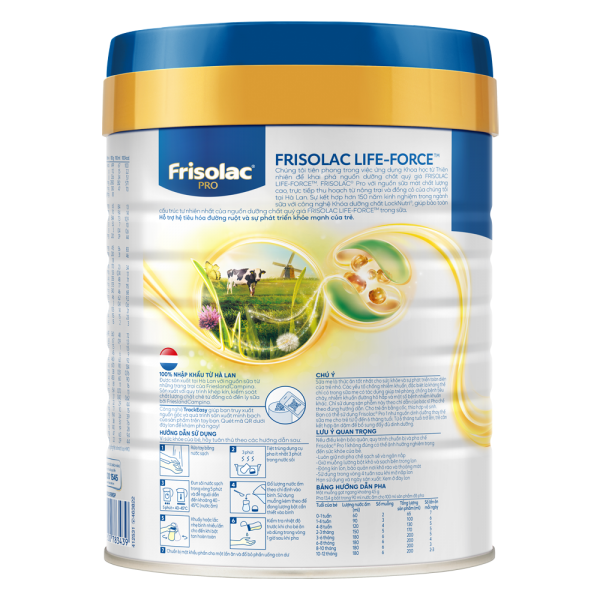 SPDDCT Frisolac Pro 1, 800g (0 -12 tháng)