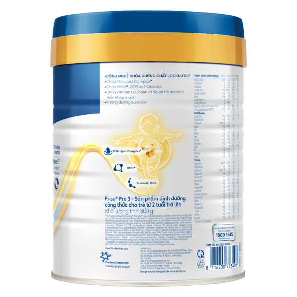 SPDDCT Friso Pro 3, 800g (trên 2 tuổi)