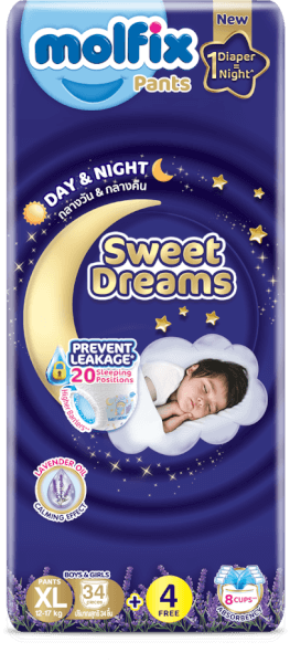 Molfix tã quần Sweet Dreams size XL (34+4) Jumbo