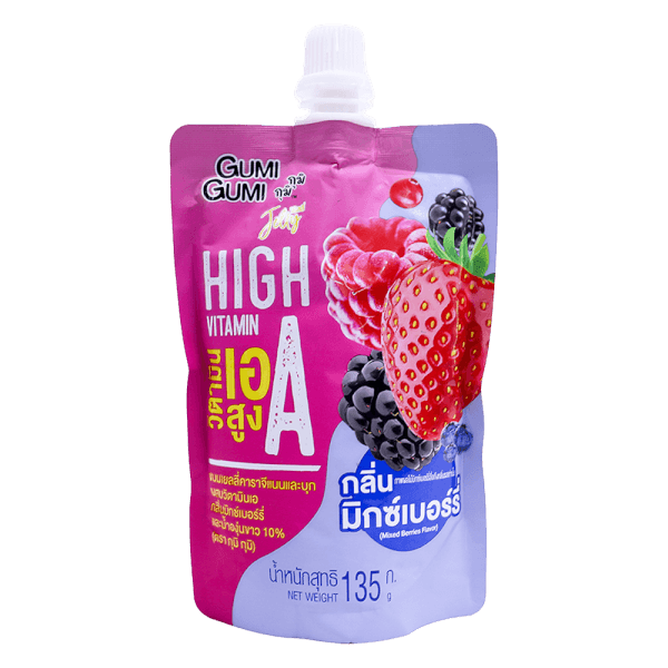 Nước thạch Jelly GUMI GUMI Vitamin A vị mix quả mọng 135g