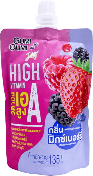 Nước thạch Jelly GUMI GUMI Vitamin A vị mix quả mọng 135g