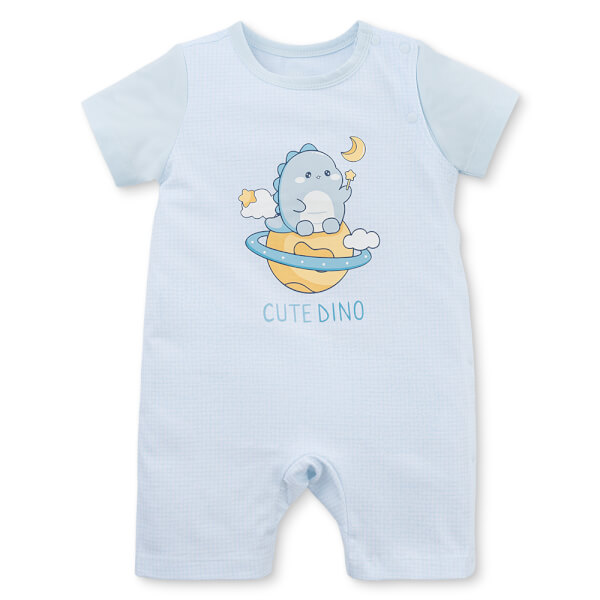 Bodysuit bé trai đùi bst cute dino Animo VD0825050 (0-12M, Xanh nhạt, NN02)