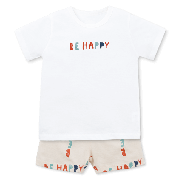 Bộ bé trai ngắn Animo Easy HN0925040 (1-4Y,Trắng-kem,NN01)