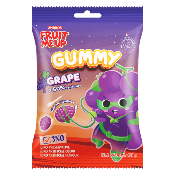 FRUIT ME UP KẸO DẺO VỊ NHO 80G