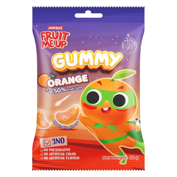 FRUIT ME UP KẸO DẺO VỊ CAM 80G