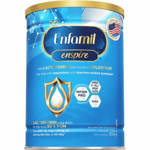 SPDDCT Enfamil Enspire 1 cho trẻ 0 - 12 tháng 850g
