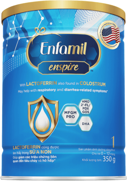 Sản phẩm dinh dưỡng công thức Enfamil Enspire 1 cho trẻ 0 - 12 tháng 350g