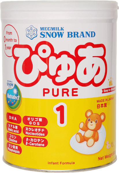 Sản phẩm dinh dưỡng công thức Megmilk Snow Brand Pure 1 (Dành cho trẻ từ 0 - 12 tháng tuổi) 820g