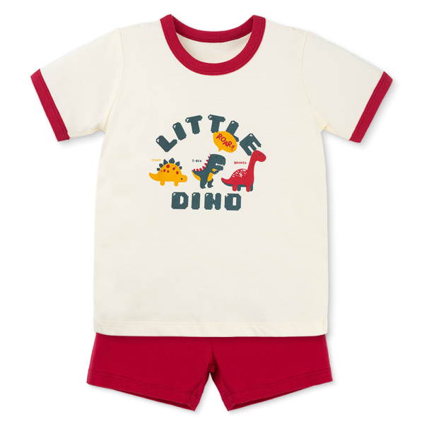 Bộ bé trai ngắn Animo Easy HN1125049 (1-4Y,Kem-đỏ)