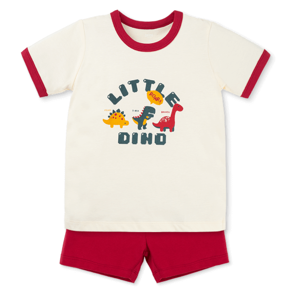 Bộ bé trai ngắn Animo Easy HN1125049 (1-4Y,Kem-đỏ)