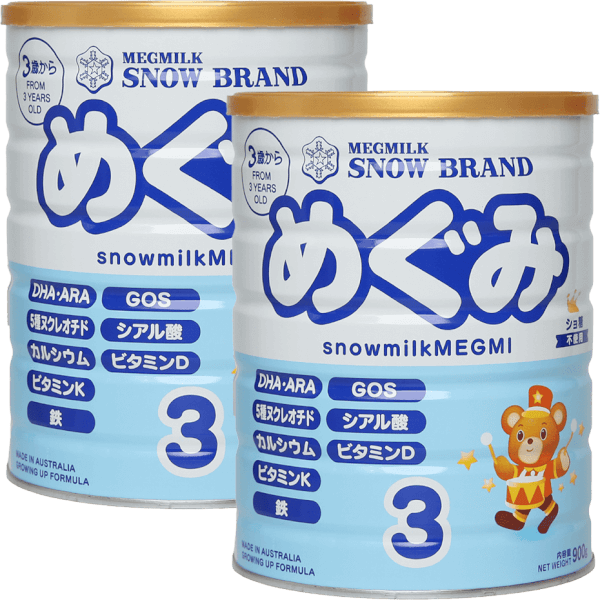 Combo 2 Sản phẩm dinh dưỡng công thức Megmilk Snow Brand Snowmilkmegmi 3 (Dành cho trẻ từ 3 tuổi trở lên) 900g