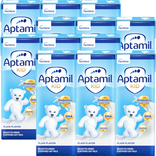 Combo 4 Sữa dinh dưỡng pha sẵn Aptamil Kid, 180ml (lốc 3 hộp)