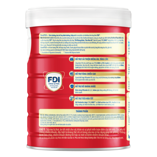 Sữa GrowPLUS+ Đỏ, 1 tuổi, 850G