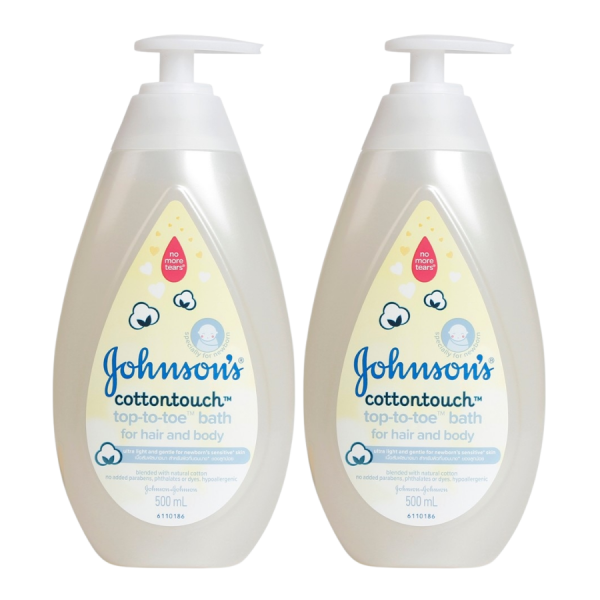 Combo 2 chai tắm gội dịu nhẹ như bông Johnson