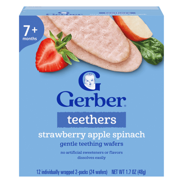 Bánh gạo Gerber vị Dâu Táo Cải bó xôi *giao ngẫu nhiên*