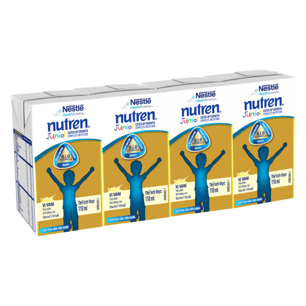 Combo 5 Thực phẩm dinh dưỡng y học Nutren Junior 110ml (1 -10 tuổi) (Lốc 4 hộp)