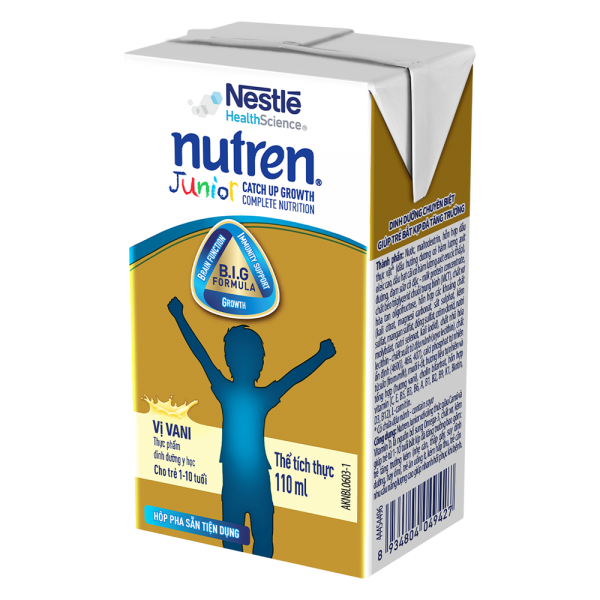 Combo 5 Thực phẩm dinh dưỡng y học Nutren Junior 110ml (1 -10 tuổi) (Lốc 4 hộp)