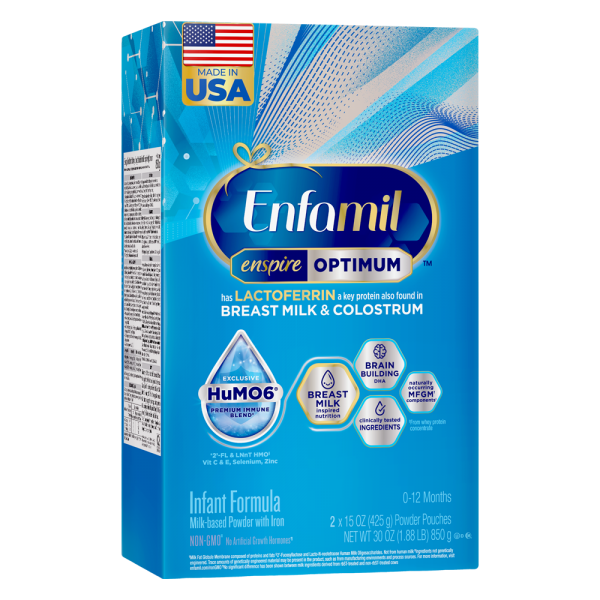 Sản phẩm dinh dưỡng công thức Enfamil Enspire Optimum, 850g (hộp giấy)