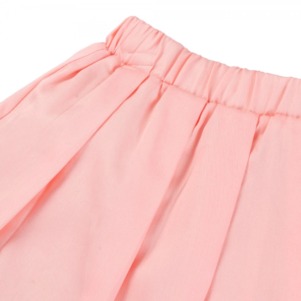 Bộ bé gái váy xếp li Animo LU1125043 (1-6Y,Trắng-hồng,TT02)