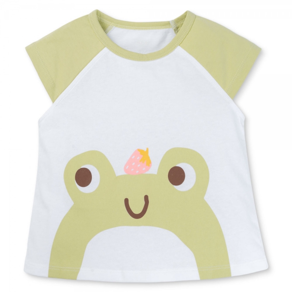 Bộ bé gái ngắn Animo Easy LU1025023 (1-4Y,Trắng-bơ,TT02)