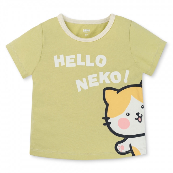 Bộ bé gái ngắn Animo Easy LU1025022 (1-4Y,Bơ-kem,TT02)