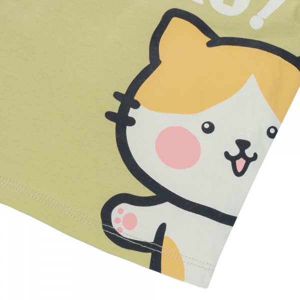 Bộ bé gái ngắn Animo Easy LU1025022 (1-4Y,Bơ-kem,TT02)