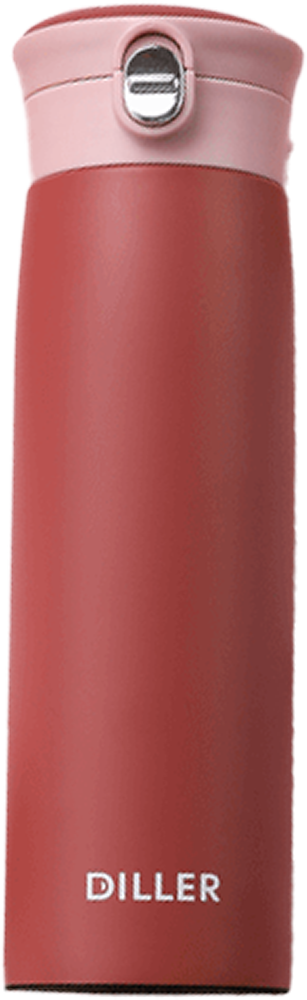 Bình giữ nhiệt Diller 450ml (2 lớp inox 304)- Đỏ