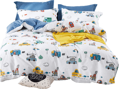 Bộ 5 món drap, áo gối và mền chần NIN Collins B2201_NH012 (160x200+30cm)