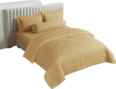 Bộ 5 món drap, áo gối và mền chần NIN Classic B2201_NH023 (180x200+30cm)