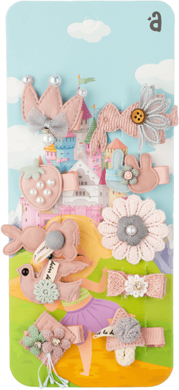 Set kẹp tóc 10 món Animo A2306_MN017 (Hồng)