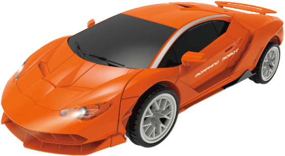 Đồ chơi siêu xe biến hình robot có nhạc đèn YN382690 (Cam)