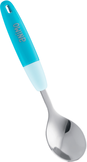 Muỗng inox cho bé tự tập ăn Animo (xanh, RK3807)