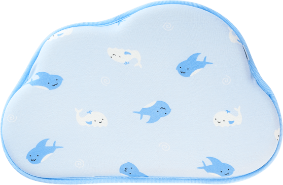 Gối memory foam (cao su non) chống móp đầu sơ sinh Animo B2305_DQ001 (PUB121,Xanh)