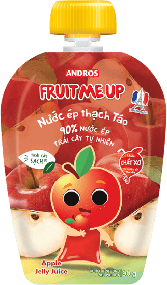 FRUIT ME UP NƯỚC ÉP THẠCH TÁO TÚI 90G/ FRUIT ME UP APPLE JELLY JUICE 90G