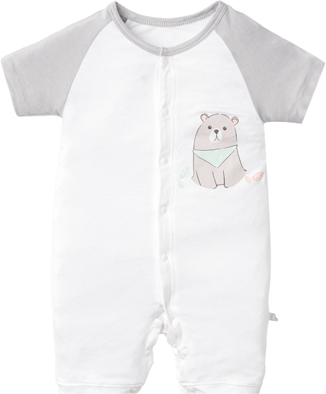 Body tính năng đùi vải modal Animo VĐ522032 (0-12M,Xám)