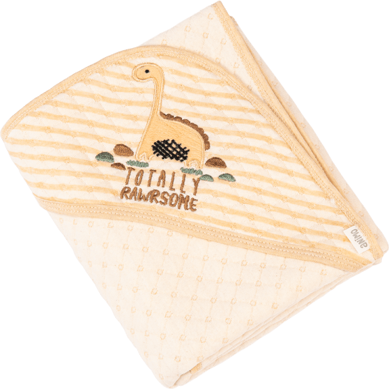 Khăn choàng ủ ấm 2 mặt Khủng long Animo T2303_NK002 (80x95cm,Kem)