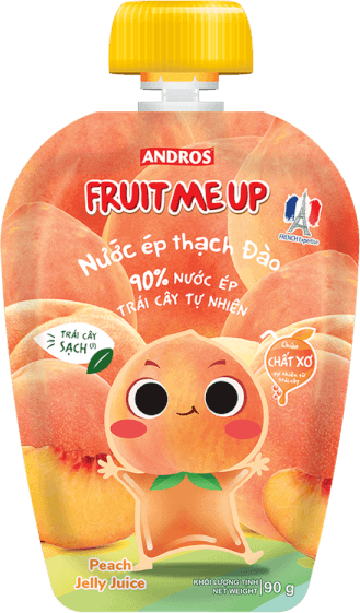 Fruit Me Up Nước ép thạch đào túi 90g