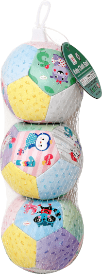 Bộ 3 bóng mềm tròn họa tiết hoạt hình và chữ số cao cấp 10cm JS056816 Animo