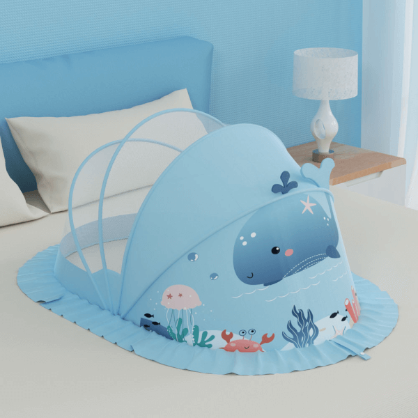 Mùng cao cấp cá heo Animo B2305_MN002 (110x60x65cm, Xanh)