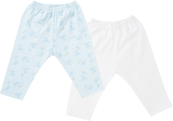 Cặp quần sơ sinh dài Animo NB422050 (NB-9M,xanh-trắng- Giao màu ngẫu nhiên)