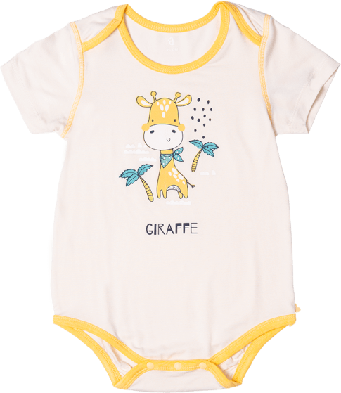 Bodysuit tính năng tam giác, vải modal BST Thiên Nga Animo BMC822080 (0-12M,Vàng)