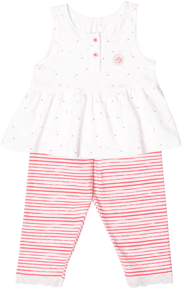 Bộ bé gái lửng Cá sao biển Animo CL822046 (6M-6Y,Trắng)