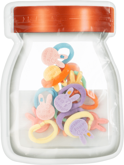 Set cột tóc 10 món hình thỏ Animo A2305_MN016 (Nhiều màu)