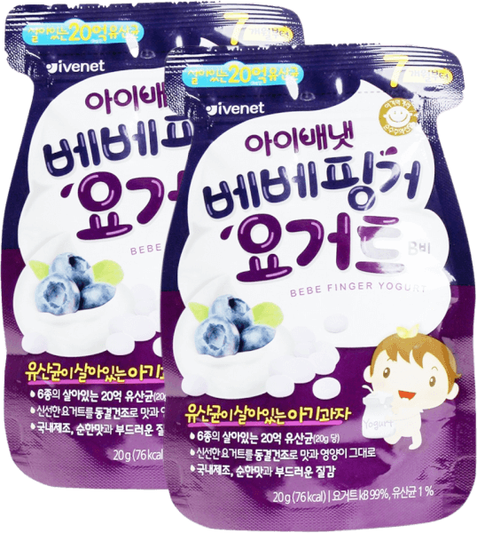Combo 2 Sữa chua sấy lạnh Ivenet Bebe vị việt quất 20g